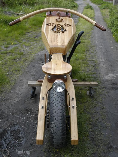 Timber motorbike frame